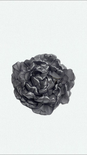 Silver pivoine